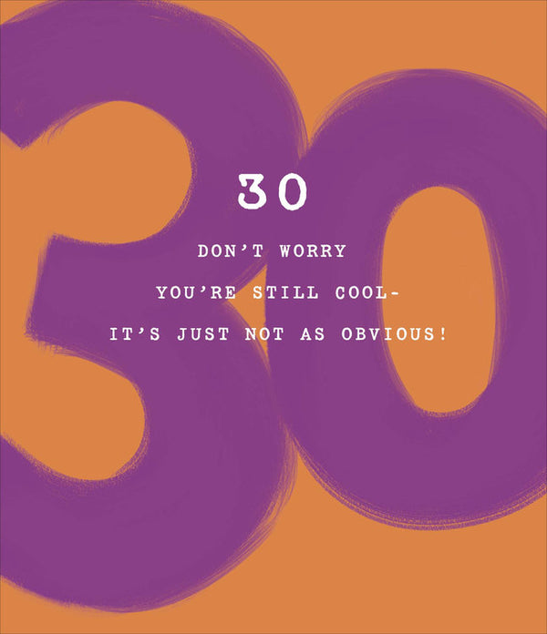 UK Greetings - 30 Still Cool