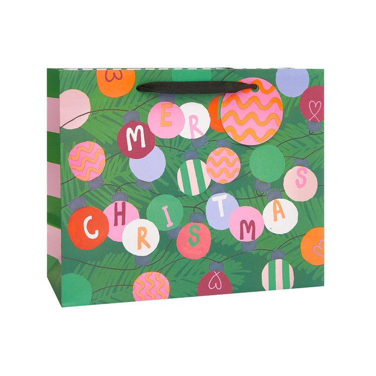 UK Greetings - Merry Baubles Lg Gift Bag