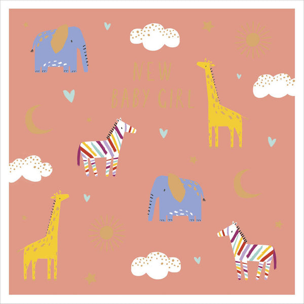 UK Greetings - Safari New Baby Girl