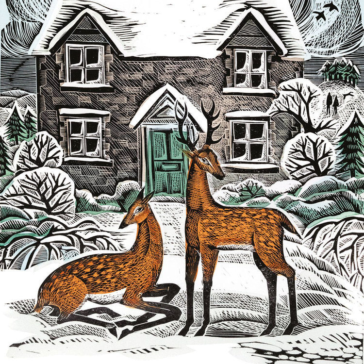 Museums And Galleries - Angela Harding Winter Cottage x8