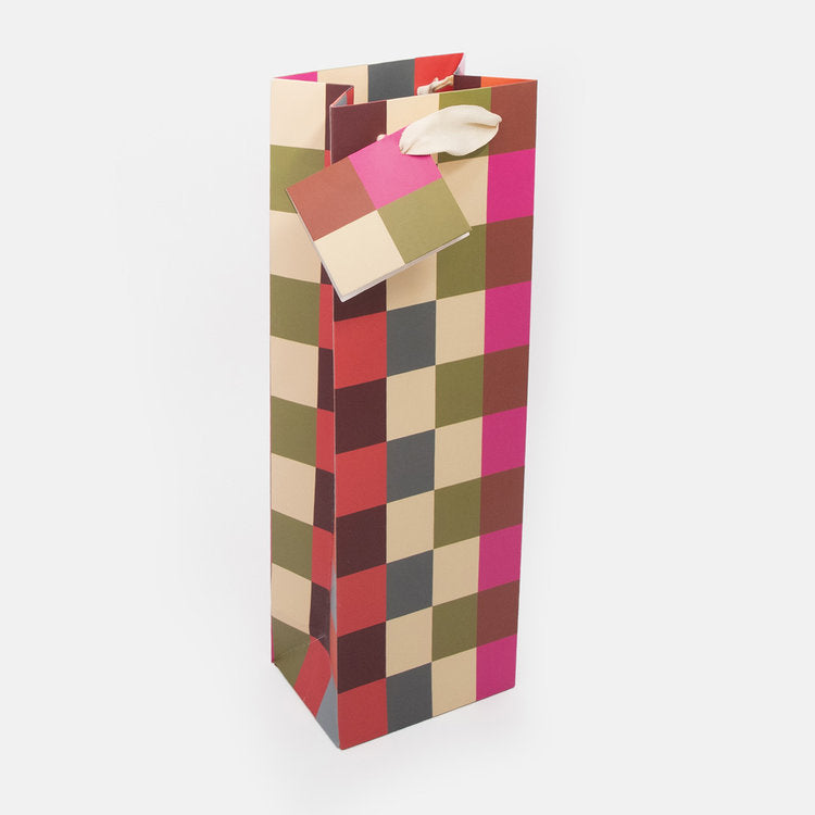 Caroline Gardner - Geo Check Bottle Bag