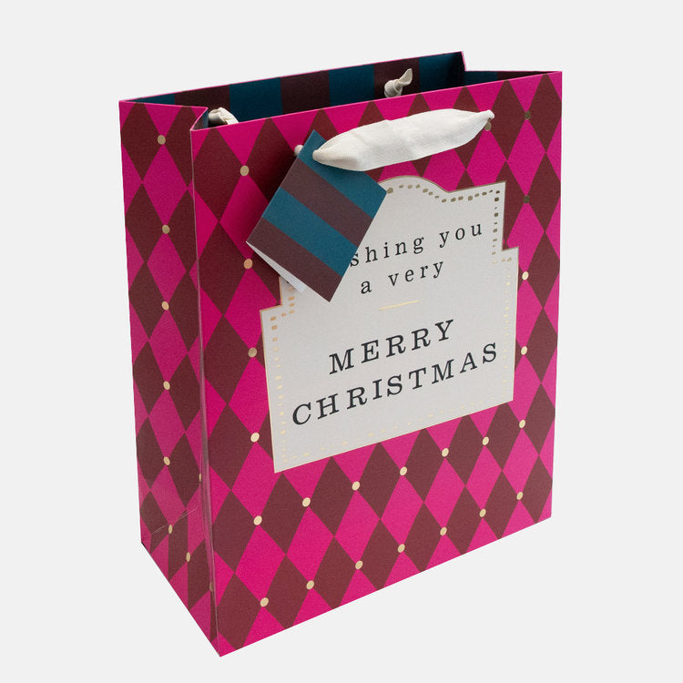 Caroline Gardner - Merry Christmas Lg Gift Bag