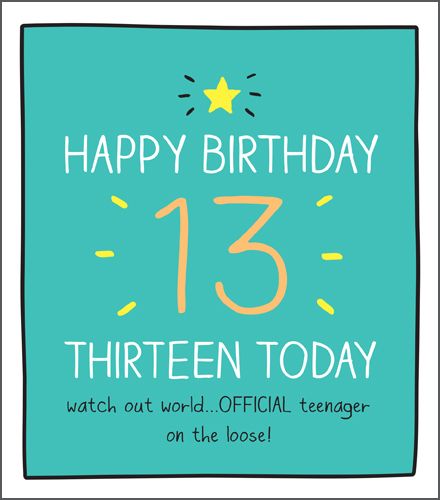 Happy Jackson - 13 Today - Offical Teenager