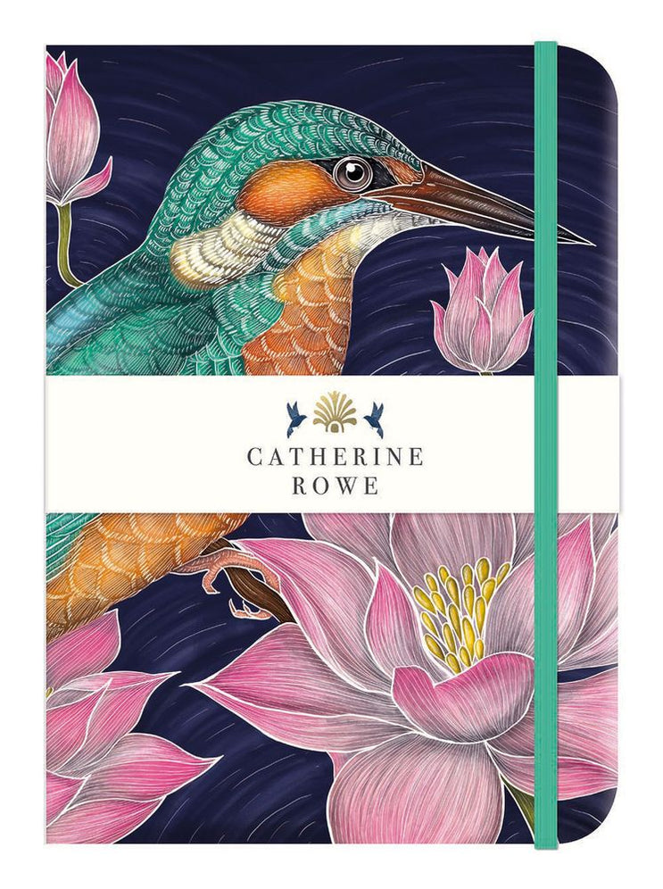 Museums & Galleries Hardcover Journal – Grande Notebook – 187 X 247mm – Kimono Cranes Oriental V&A Design – Artistic Stationery