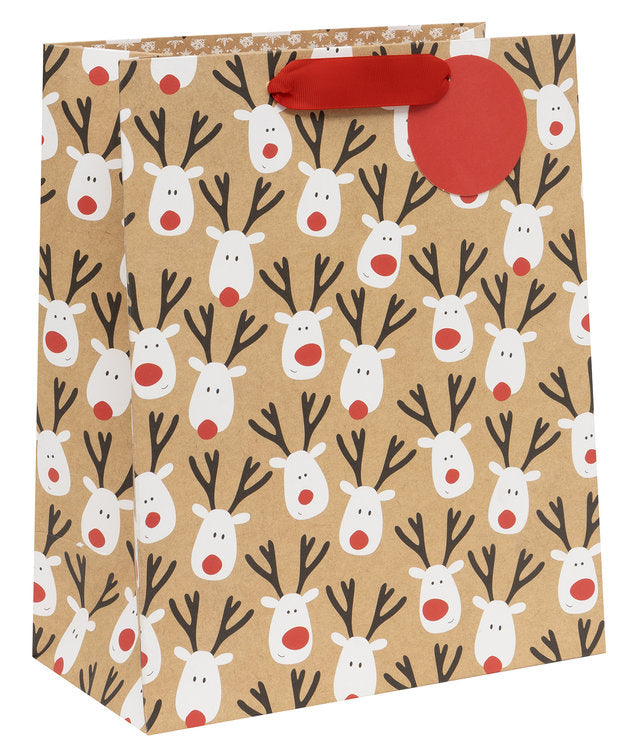 Glick - Reindeer Selfie Lg Gift Bag
