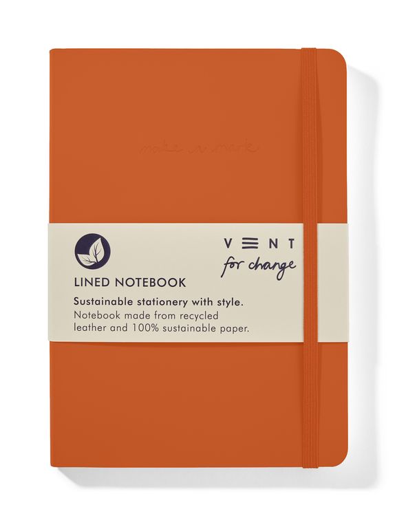 Burnt Notepad Vent A5 Recycled Notebook - Orange– Postmark