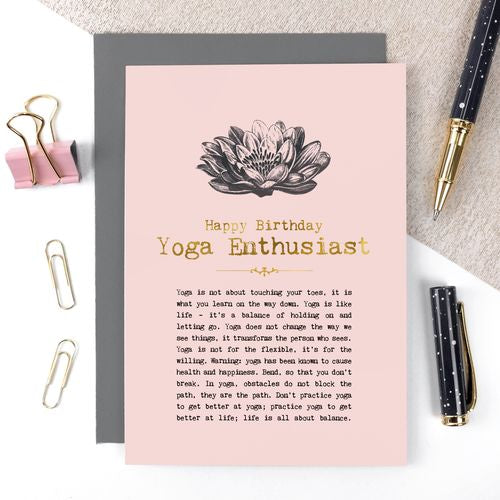 Vintage Words - Yoga Enthusiast