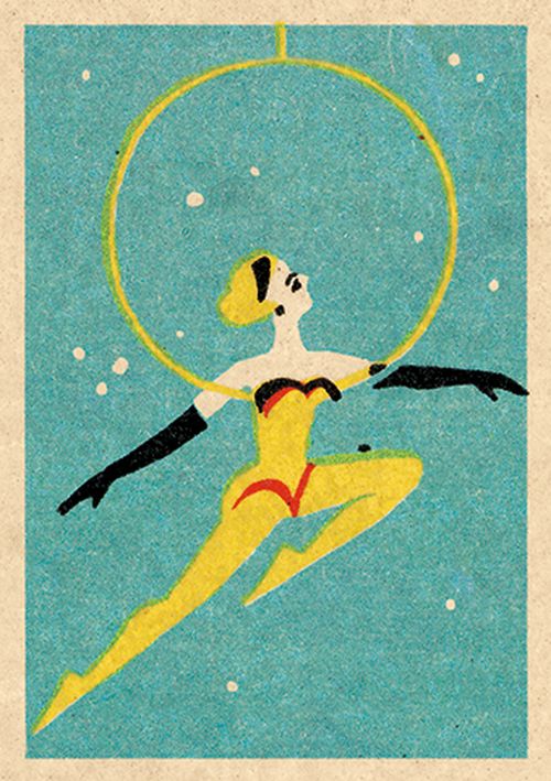 Vintage Matchbox - Circus performer